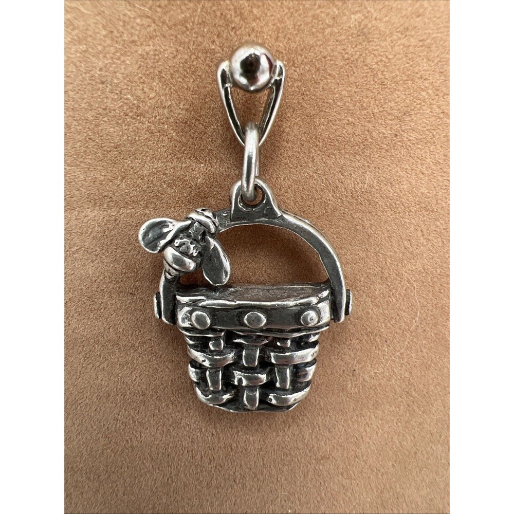 Vintage Sheridan Pewter Basket With Bee Pin Brooch signed Collectible Jewelry
